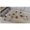 Image 2 : Pyrex Juice Container, Cake Plate, Serving Trays, Bowls, Creamer, 