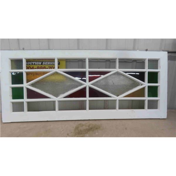 Stained Glass Window 50'' x 20 3/4'' 