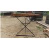 Image 2 : Picnic Table with Steel Frame 71 1/2'' x 27 3/4'' x 29'' 