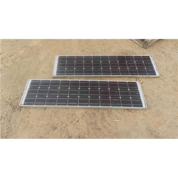2 Shell Solar Panels 50 Watts 48'' x 13'' 