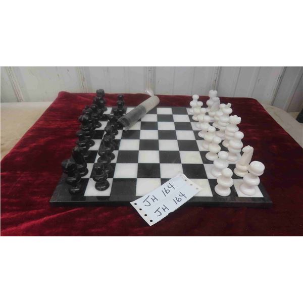 Marble Chess and Checker Set 