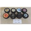 Image 1 : 7 NHL Pucks : Chicago , Toronto, New York , Manitoba Moose & Others