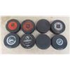 Image 2 : 7 NHL Pucks : Chicago , Toronto, New York , Manitoba Moose & Others