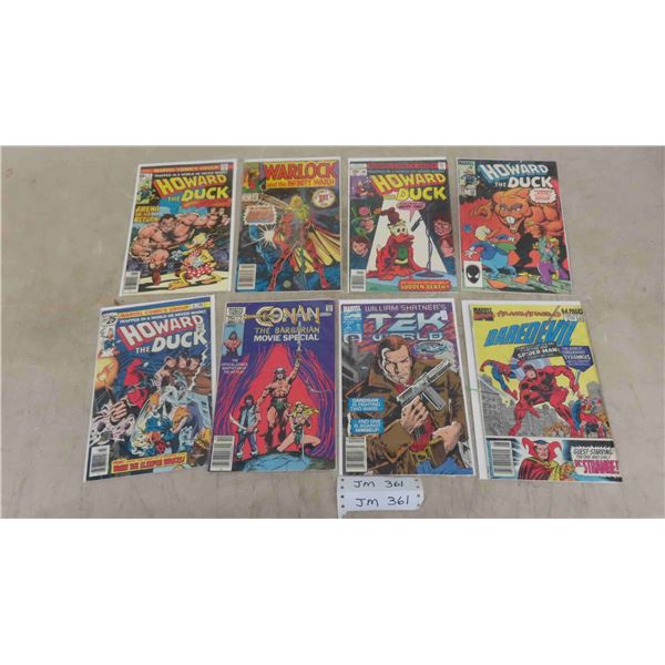8 Marvel Comics : Howard the Duck , Conan, Dare Devil & More 