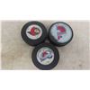 Image 3 : 7 Hockey Pucks : Manitoba Moose, Senators, Melrose Predators 