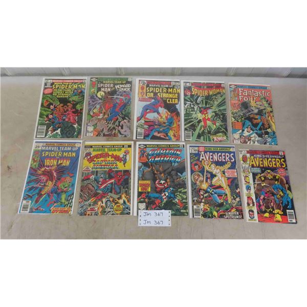 10 Marvel Comics : Spiderman , Avengers, Captain America & More 