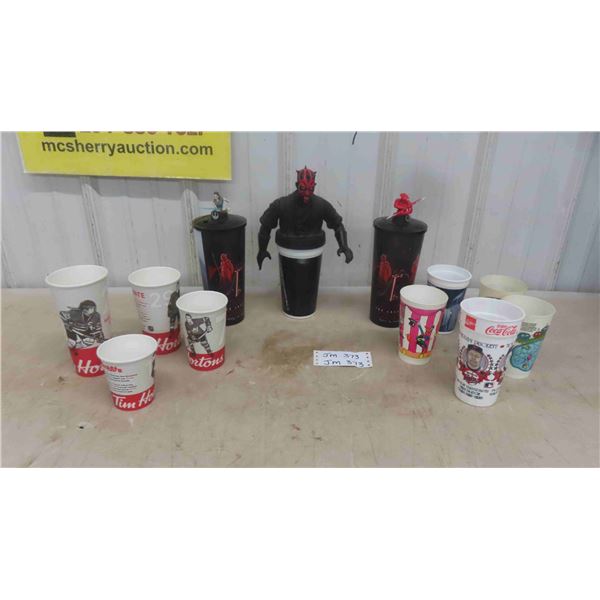 Star Wars Cups, Mcdonalds, Coca Cola , Minnesota Twins, Tim 