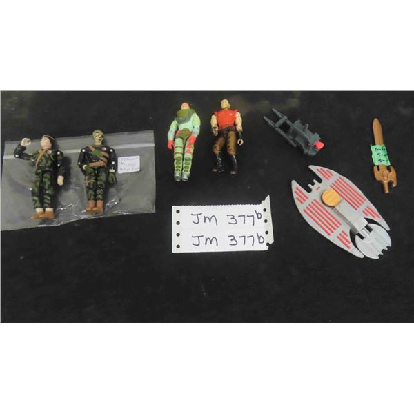 4 GI Joe Figures and Accessories