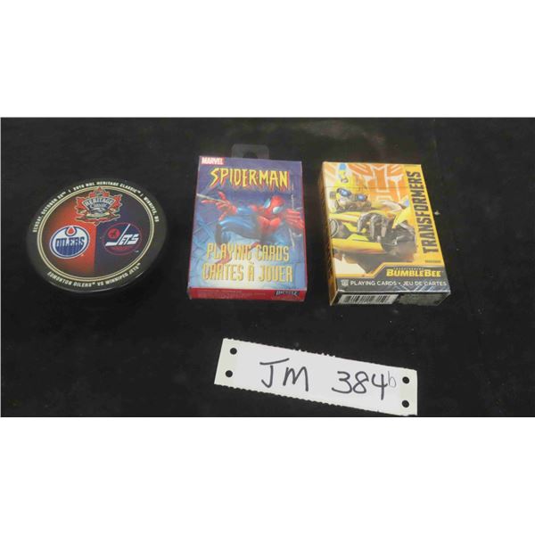 New Playing Cards (Transformers, Spiderman) , Winnipeg Jets