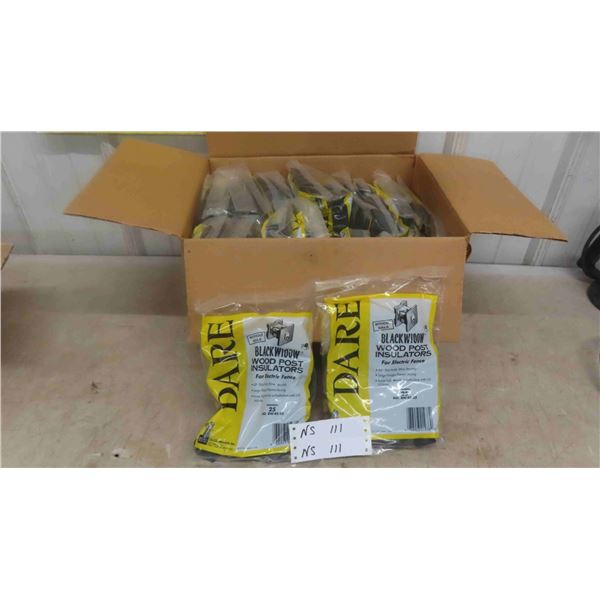 New Case of Black Widow Wood Post Insulators 