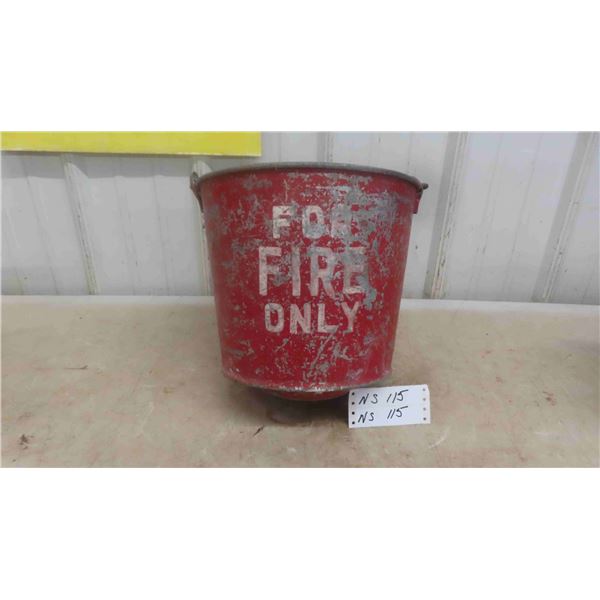 Vintage Firemans Pail 