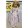 Image 2 : Vintage 18'' Porcelain and Cloth Doll with Stand, North 