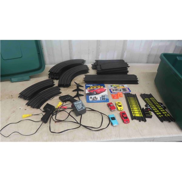 Tyco Race Car Track, 4 Cars, 2 Controllers & More 