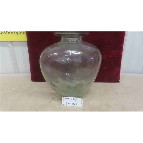 Antique Heart Shaped Vase 14 1/2'' Tall 
