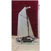 Image 4 : Ship Lamp 11'' x 4'' x 14 1/2'' (Needs Bulb) , 4 Glasses 100 Anniversary
