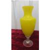 Image 7 : Art Glass: Empoli Yellow Covered Candy Dish , Decanter, Hand