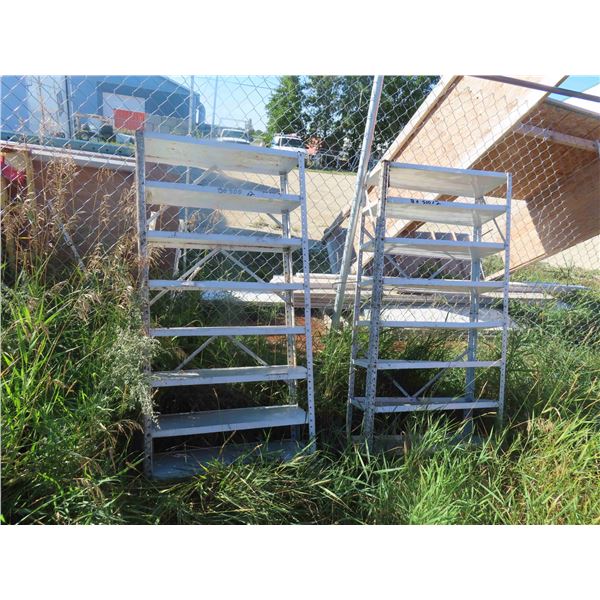 2 Metal Shelves 58'' x 30'' x 12'' 