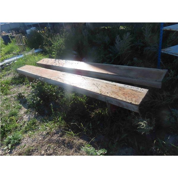 2 Wood Benches 120'' L 