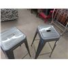 Image 5 : 3 Modern Metal Stacking Stools 