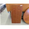 Image 3 : Wood Round Table 30'' Tall x 42'' Wide with 21 1/2'' Leaf
