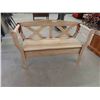 Image 4 : Oak Hall Bench 48'' Wide with Hinged Seat for Storage
