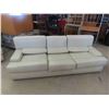 Image 1 : Leather/Leather-Style Couch 86'' Wide 