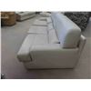 Image 4 : Leather/Leather-Style Couch 86'' Wide 
