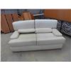 Image 1 : Leather/Leather-Style Love Seat 64'' Wide 