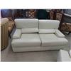 Image 1 : Leather/Leather Style Love Seat 64'' Wide 