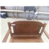 Image 3 : Mission Oak Hall Bench with Hinged Top for Storage 37'' Wide 