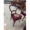 Image 2 : 2 Petit Point Dining Room Chairs , Ottoman