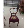 Image 6 : 2 Petit Point Dining Room Chairs , Ottoman