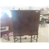 Image 1 : Walnut China Cabinet 64'' x 14 1/2'' x 49''
