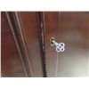 Image 7 : Walnut China Cabinet 64'' x 14 1/2'' x 49''