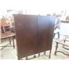 Image 9 : Walnut China Cabinet 64'' x 14 1/2'' x 49''