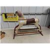 Image 1 : Century Folk Art Wood Carvd Rocking Horse 25'' x 30'' x 10'' 