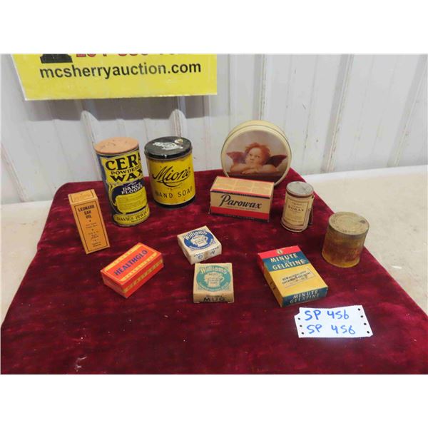 Vintage Household Products: Soap, Leonard Ear Oil, Cera Wax for Dance 