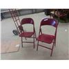 Image 1 : 2 Metal Folding Chairs 