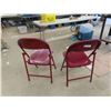 Image 5 : 2 Metal Folding Chairs 
