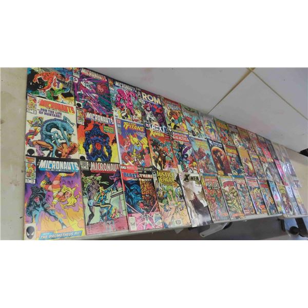 40+ Comics : Team Titans , Battleship Galactica , The Invaders , The Champions 