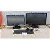 Image 1 : 2 Computer Monitors 21'' + 18'' , Keyboard