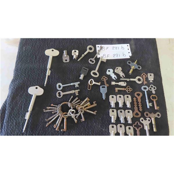 Assortment of Keys : Vending Machine , Skeleton & Others