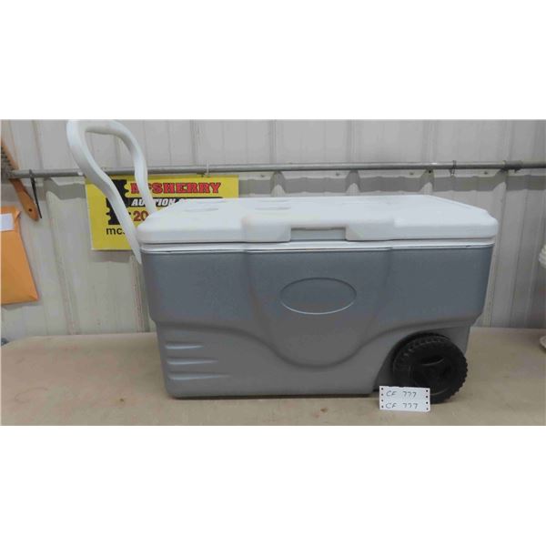 Coleman Cooler on Wheels - Lid Hinge is Broken, See Photos 