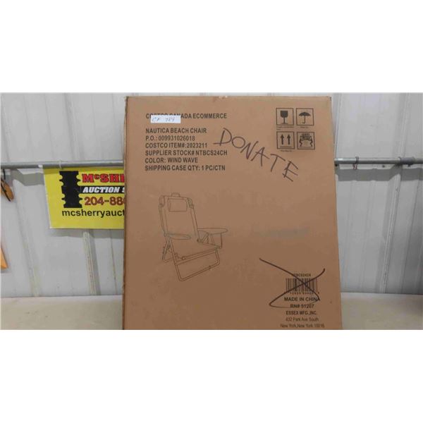 New Nautica Beach Chair 