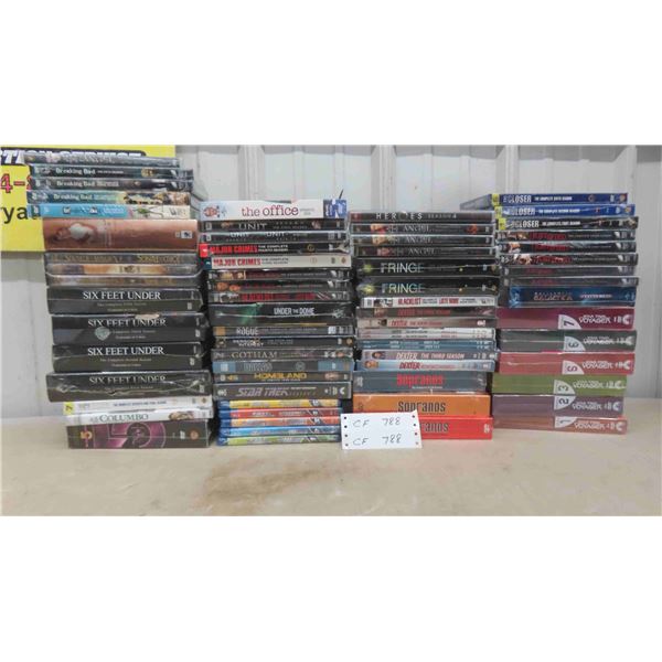 60+ New and Sealed DVDs : Sopranos, Star Trek, Breaking Bad, Star Trek