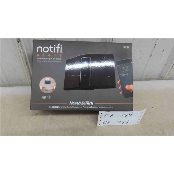 New Notifi Alert Wireless Plug In Door Bell