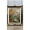 Image 1 : Framed Oil Painting on Canvas 22 1/4'' x 27'' 