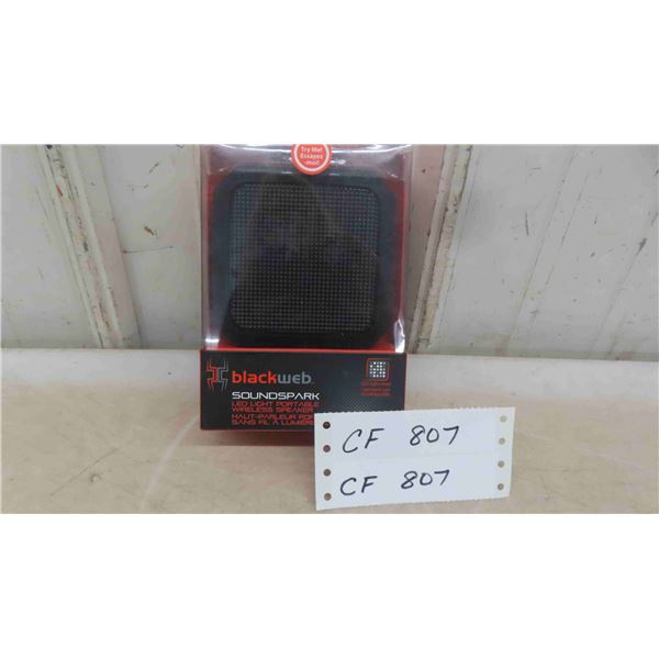 New Blackweb LED Light Portable Wireless Speaker 