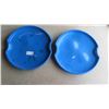 Image 2 : 2 Plastic Snow Flying Saucers, Portable Lawn Chair with Carry Bag