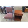 Image 1 : Night Table with Drawer , Occasional Chair 